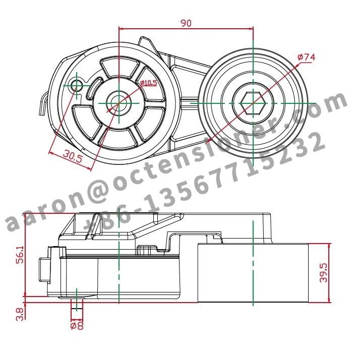 Serpentine Belt Tensioner 9042000070 for MERCEDES BENZ Bus